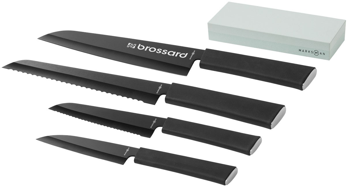 Element 4-piece knife set and whetstone