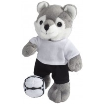 Dribble wolf plush with shirt