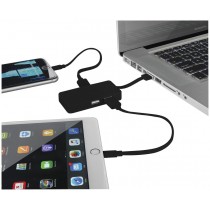 Grid USB Hub with Dual Cables